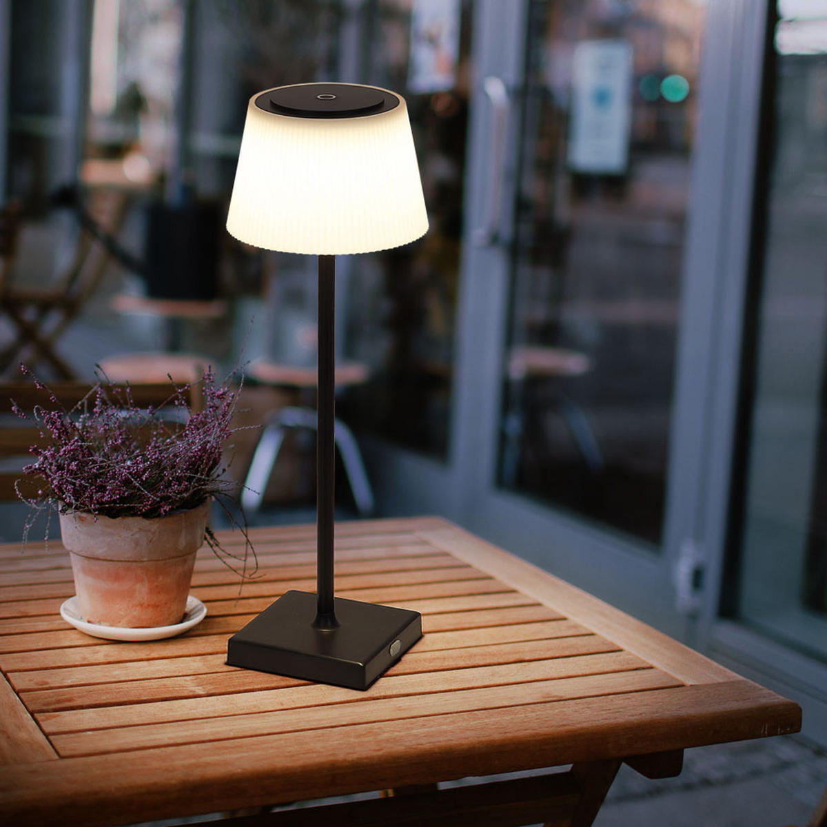 LED TISCHLEUCHTE Gregoir Weiß - Weiß, Metall (13.1/13.1/38cm) - Globo Lighting