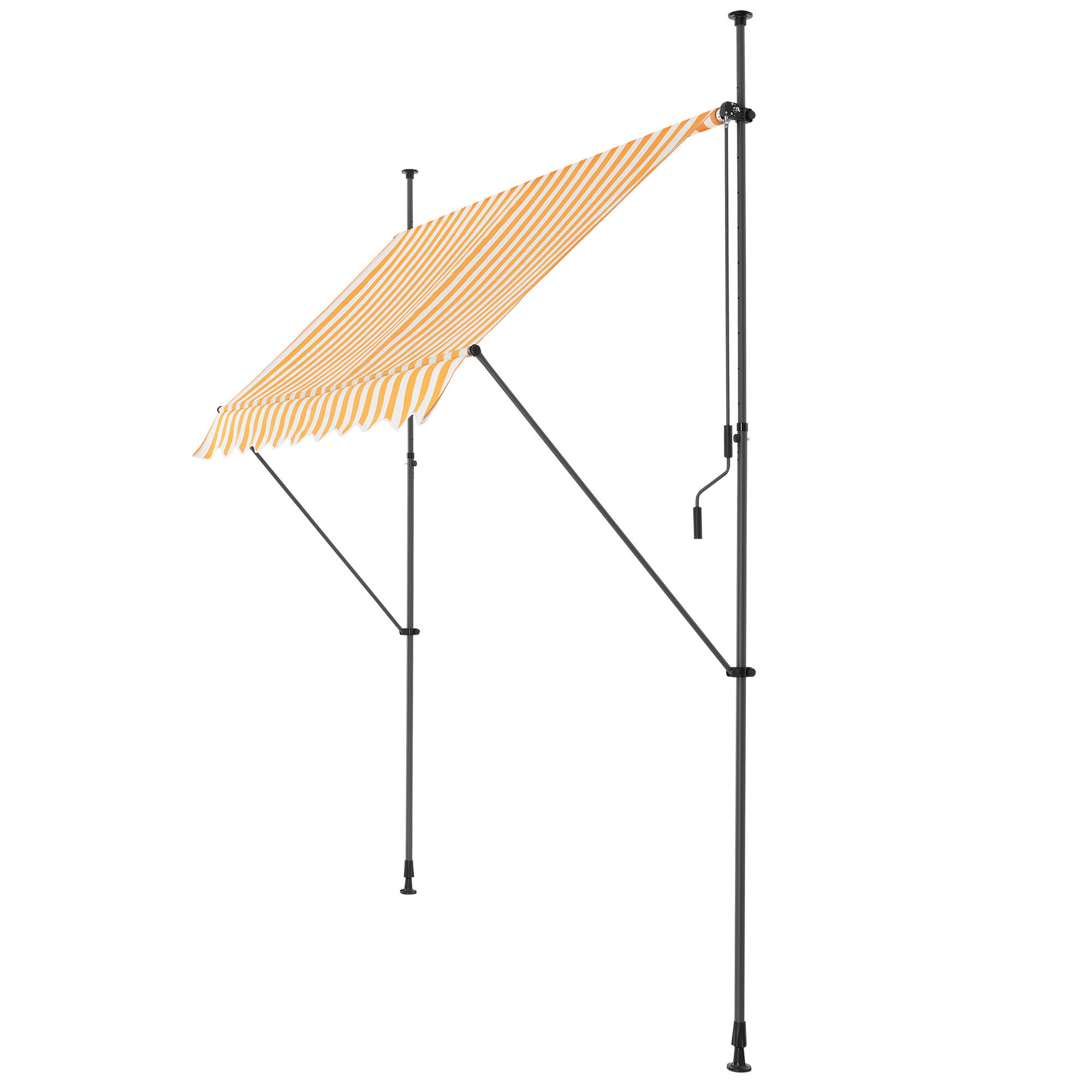 KLEMMMARKISE Stem - Gelb/Weiß, Textil/Metall (400/309/120cm) - pro.tec