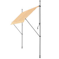 KLEMMMARKISE Stem - Gelb/Weiß, Textil/Metall (200/309/120cm) - pro.tec