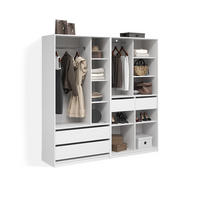 GARDEROBA Trento Bela Komplet 2 - bela, leseni material (100/200/50cm) - Livinity®