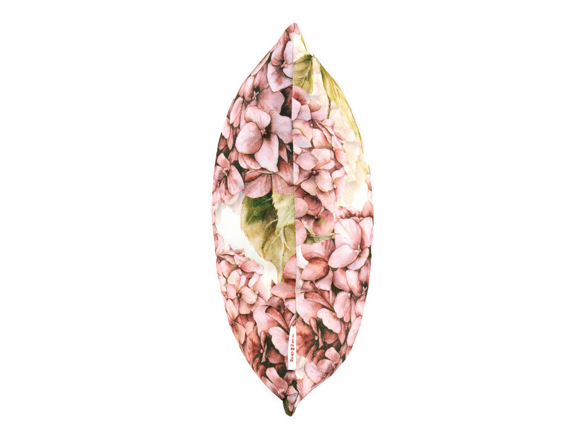 KISSENHÜLLE Landlust-Hortensie burgundy-rose 30/50 cm - Hellrosa/Dunkelrosa, Textil (30/50cm) - beties Heimtextil