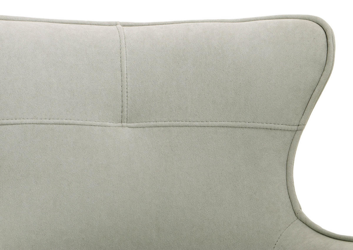 STUHL 100% Polyester 59 x 63 x 86 cm hellgrau POLSTERSTÜHLE #01 - Grau, Kunststoff (59/86/63cm) - Massivmoebel24