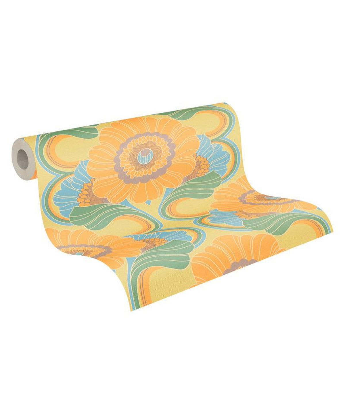 VLIESTAPETE Gelb 53/850 cm - Gelb, Textil (53/1cm) - KUNSTLOFT