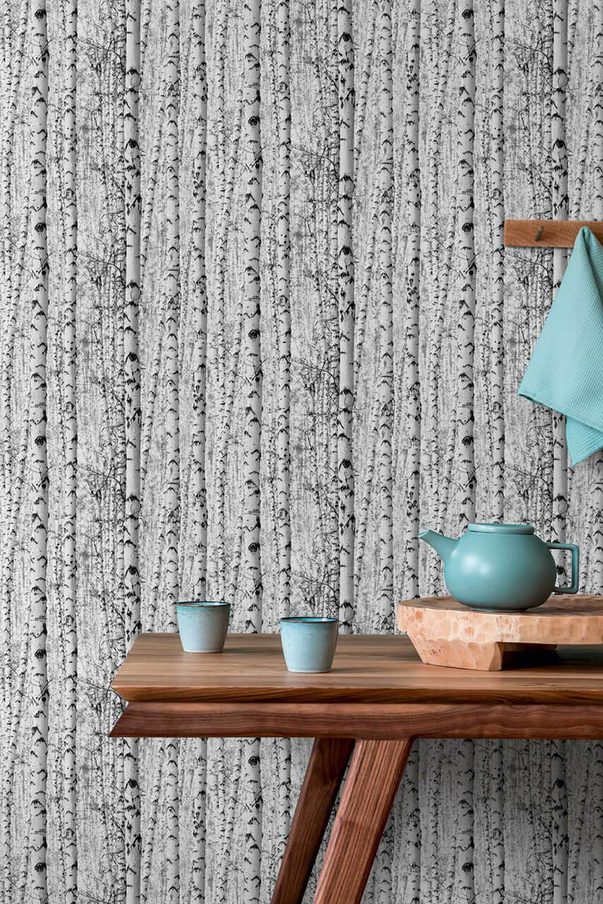 VLIESTAPETE Weiß 53/1005 cm - Weiß/Grau, Textil (53/1cm) - KUNSTLOFT