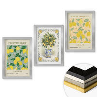 WANDBILDER 3er Set - 20x30 cm Silberner Rahmen - Zitrusfrüchte aus Italien - Silberfarben, Kunststoff (20/30cm) - ArtPrintCave