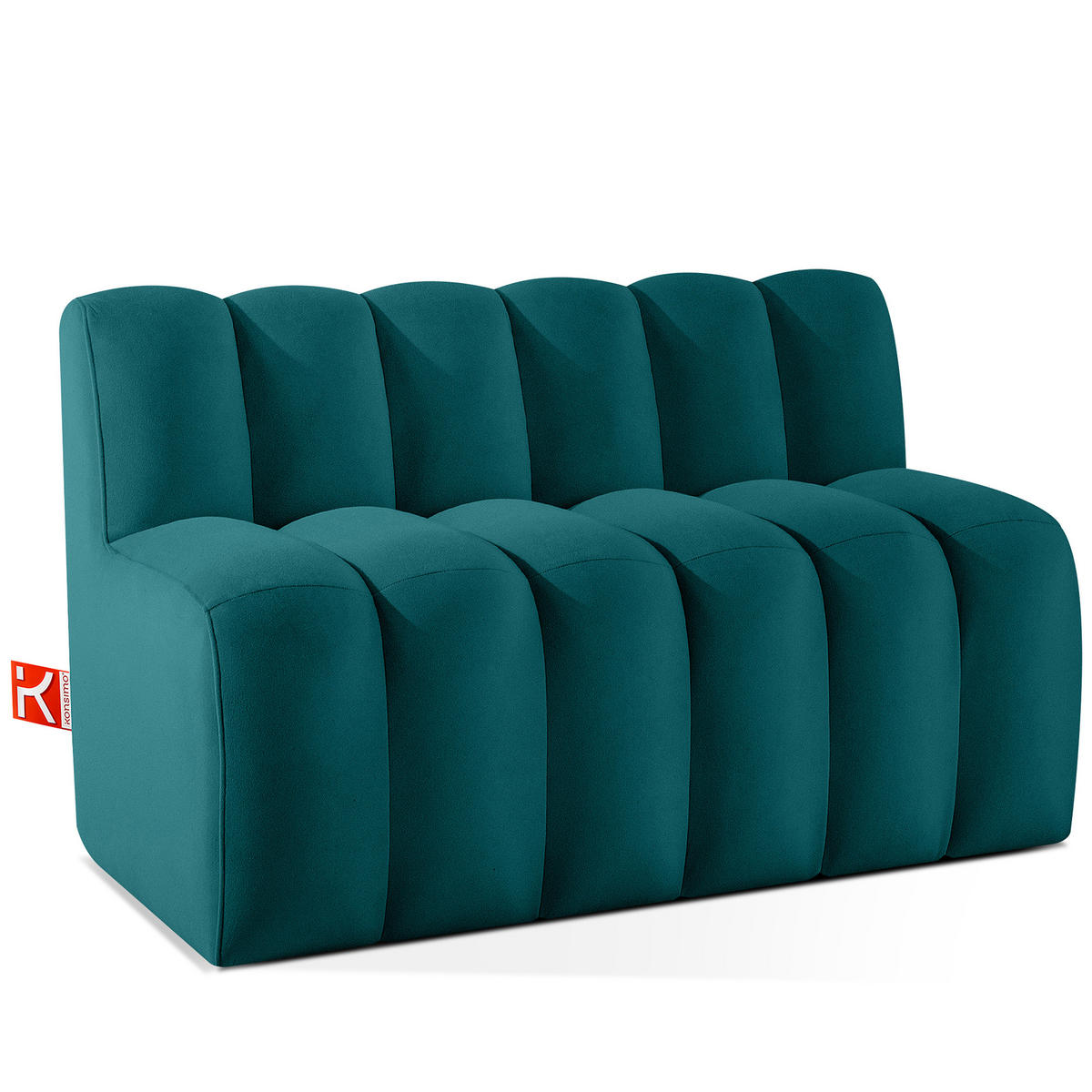 ESSZIMMERBANK CORDA, Meeresblau - Türkis, Holz/Holzwerkstoff (123/78/71cm) - KONSIMO®