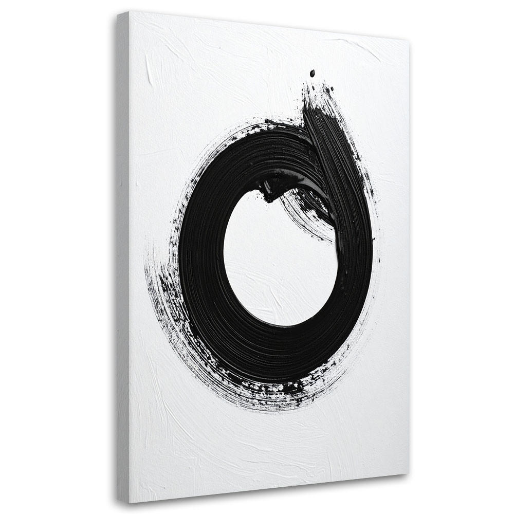 LEINWANDBILD Abstraktion 70x100cm - Schwarz, Textil (70/100cm) - Feeby