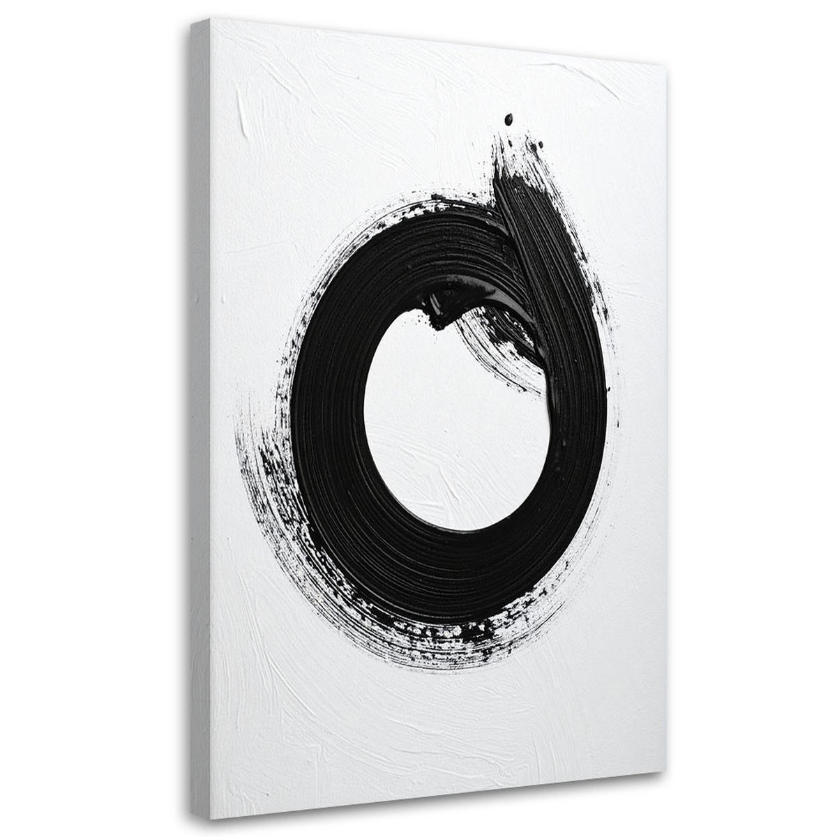 LEINWANDBILD Abstraktion 70x100cm - Schwarz, Textil (70/100cm) - Feeby