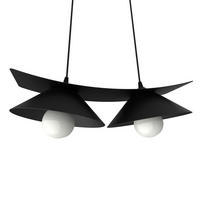 HÄNGELEUCHTE - Schwarz, Metall (25/50/16cm) - Lumicom