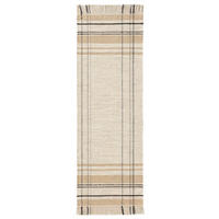 WOLLTEPPICH-LÄUFER Bahati Beige 70x200 cm - Beige, Textil (70/200cm) - benuta Pop