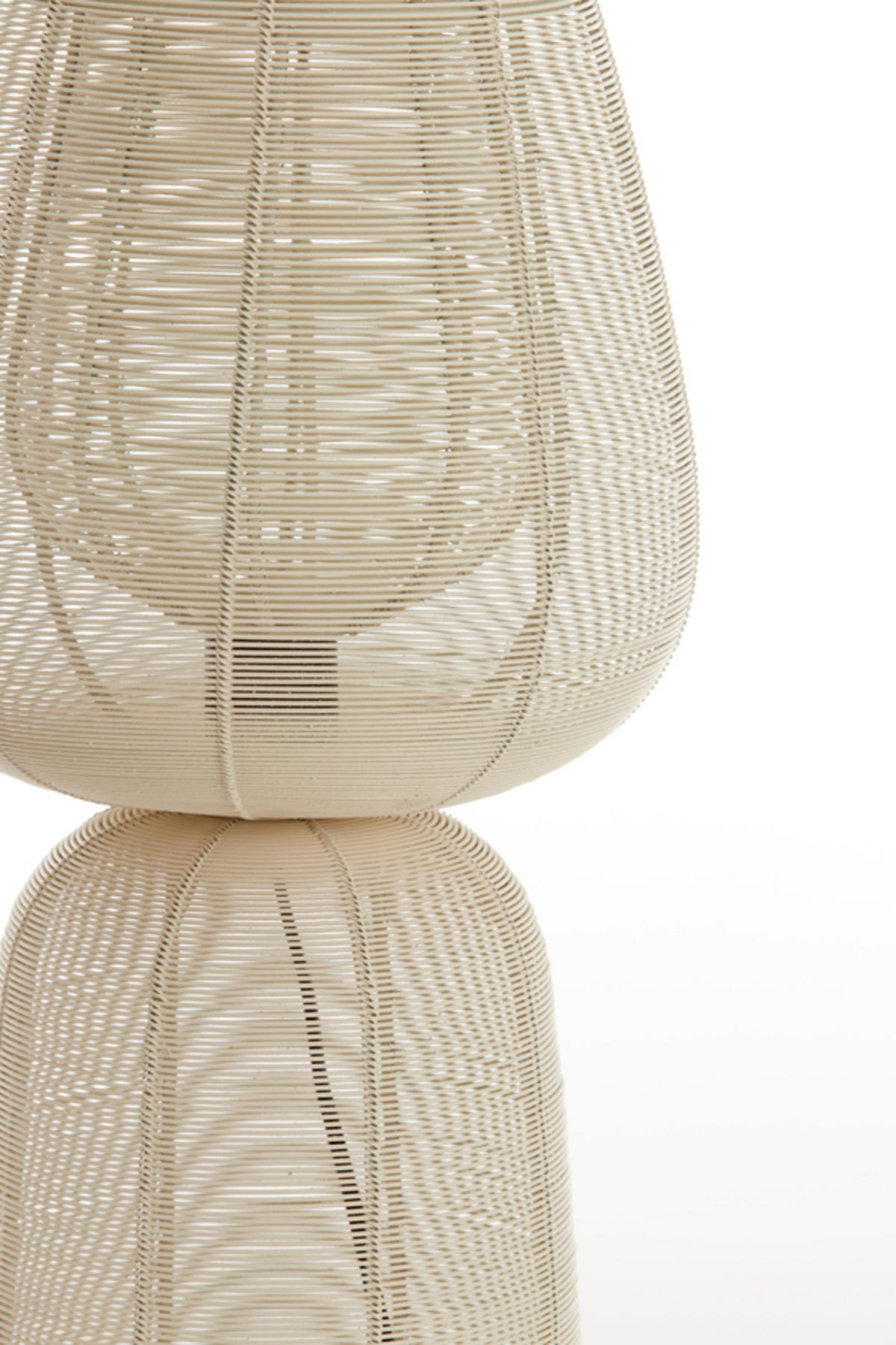 TISCHLAMPE Aboso Weiß Ø24/54 cm - Weiß, Metall (24/24/54cm) - Light & Living