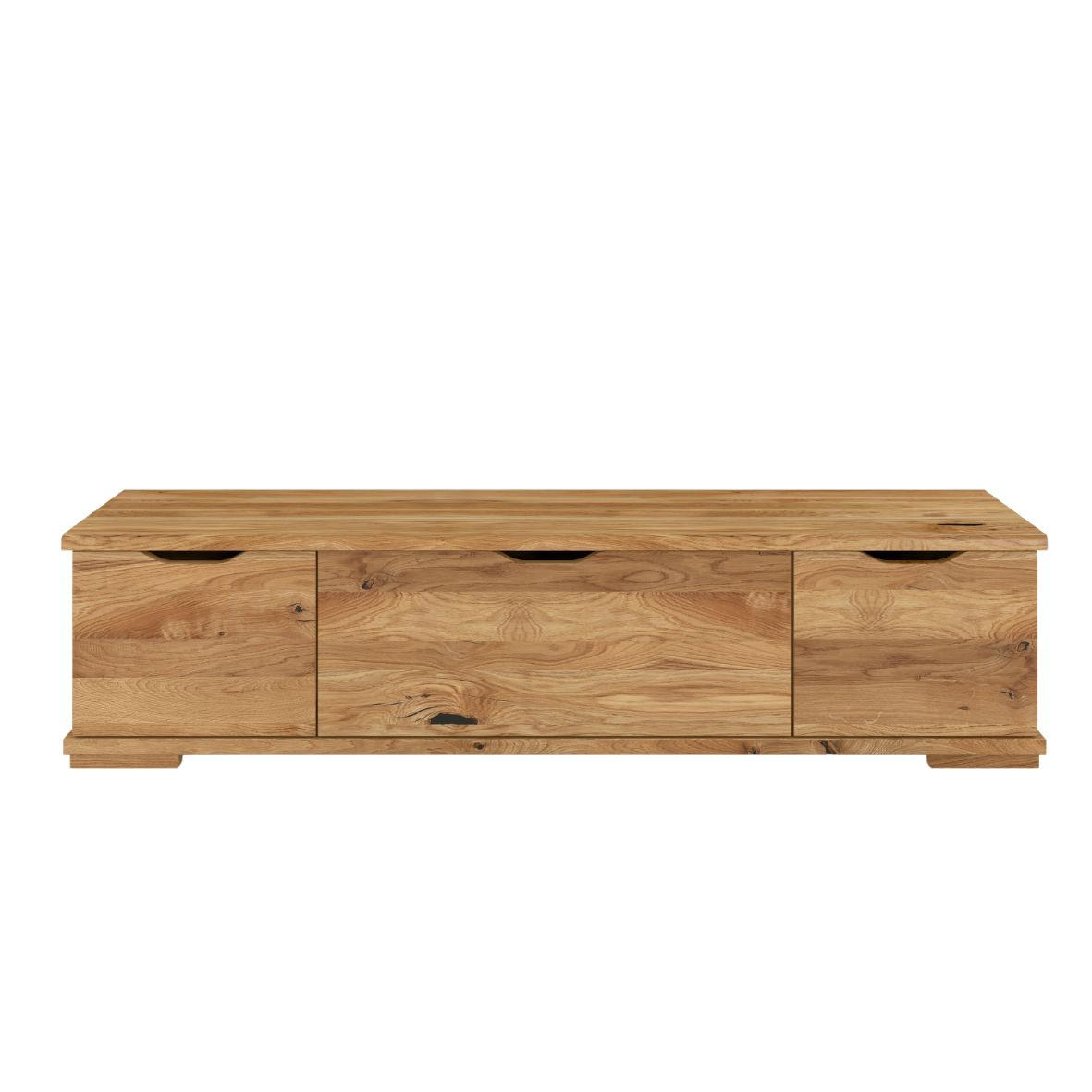 Visby Massivholz-Tv-Schrank Eiche 157.2x38.5x45 cm