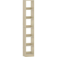 BÜCHERREGAL 6-stöckig Eichenbeige 24 x 30 x 183 cm - Beige, Holzwerkstoff (30/183/24cm)
