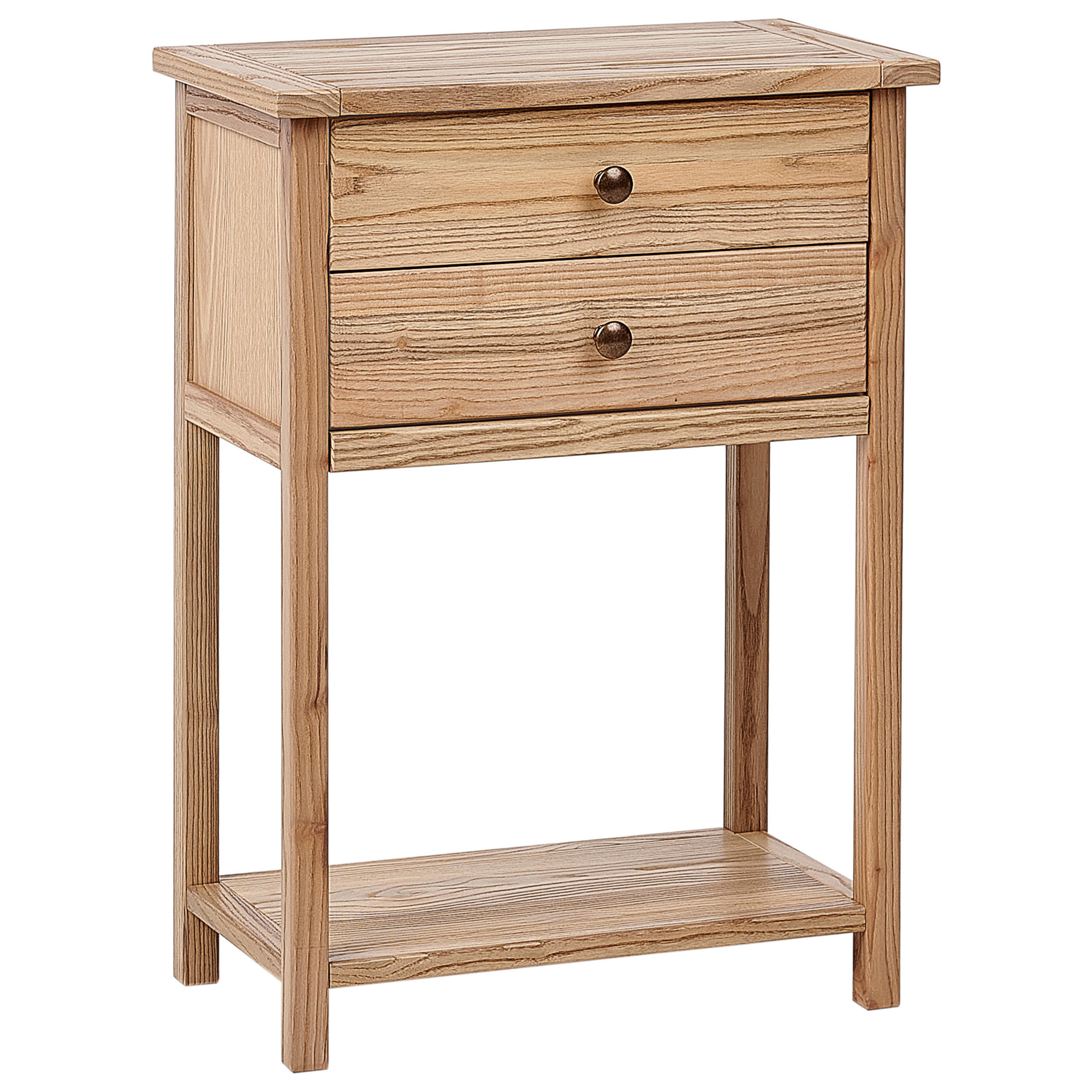 KONSOLENTISCH Sassafrasholz Braun Salton - Braun, Holz (53/74/31cm) - Beliani