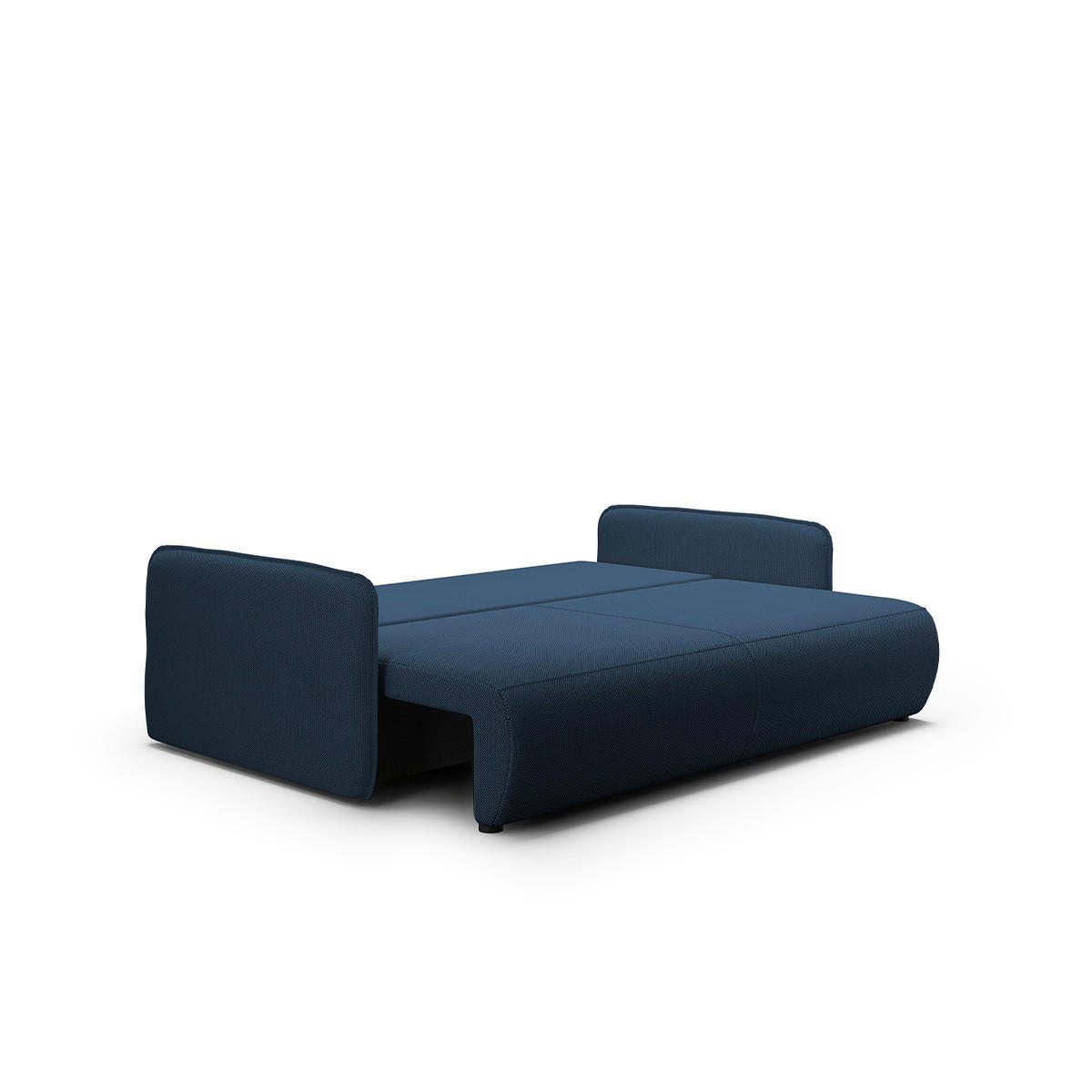 SOFA Claudio 3 Sitzplätze Dunkelblau - Blau, Holz (216/86/105cm) - Petits-meubles