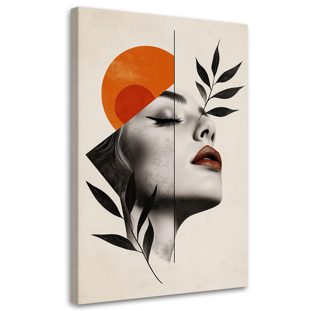 Feeby Leinwandbild Beige 70x100 cm