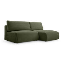ECKSOFA mit Schlaffunktion Greste, Dunkelgrün - Dunkelgrün, Textil (150/223cm) - Meblito