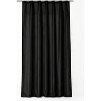 VORHANG Kräuselband 140/245 cm Schwarz Wildseiden Optik - Schwarz, Textil (140/245cm) - TiborTex