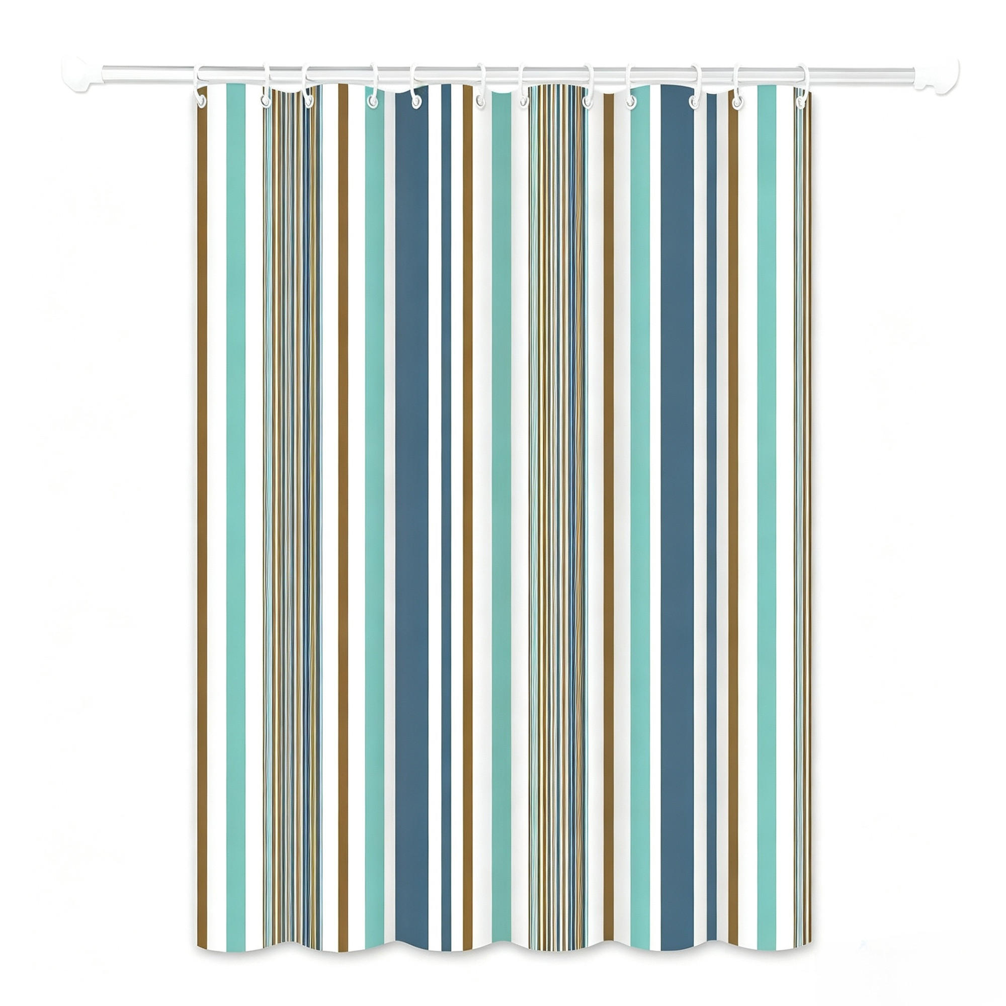 DUSCHVORHANG – 180 x 200 cm – inklusive Haken - Multicolor, Kunststoff (180/200cm)