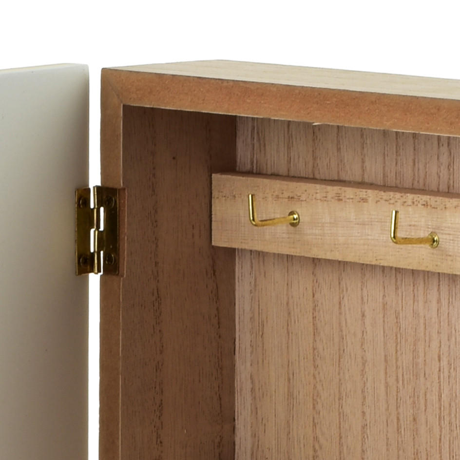 SCHLÜSSELKASTEN Stacy Braun 26x20x5,5 cm Holz - Braun, Holz (5.5/20/26cm) - Mondex