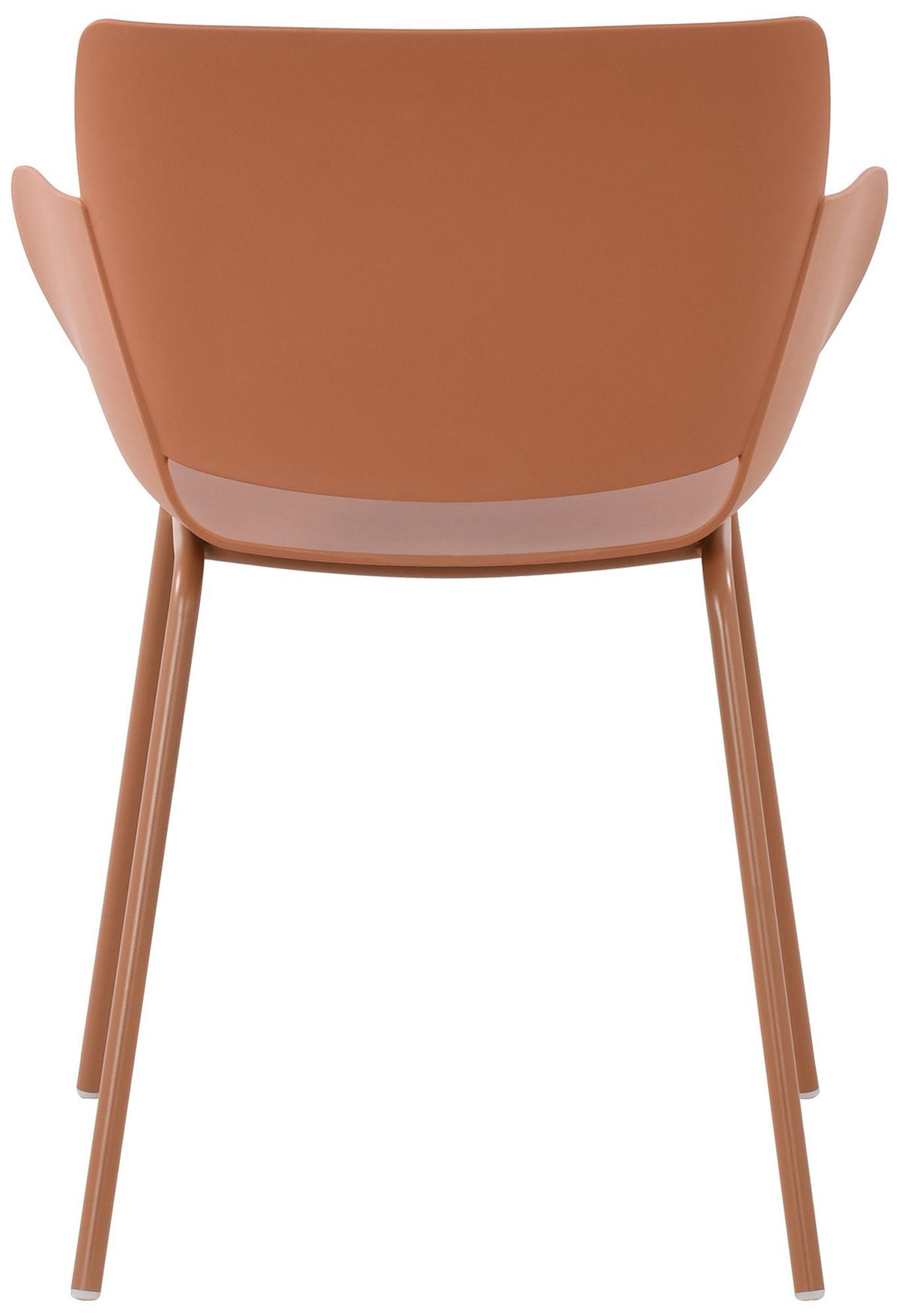 STUHL Kunststoff Terracotta - Terra cotta, Kunststoff/Metall (58/80/54cm) - CLP