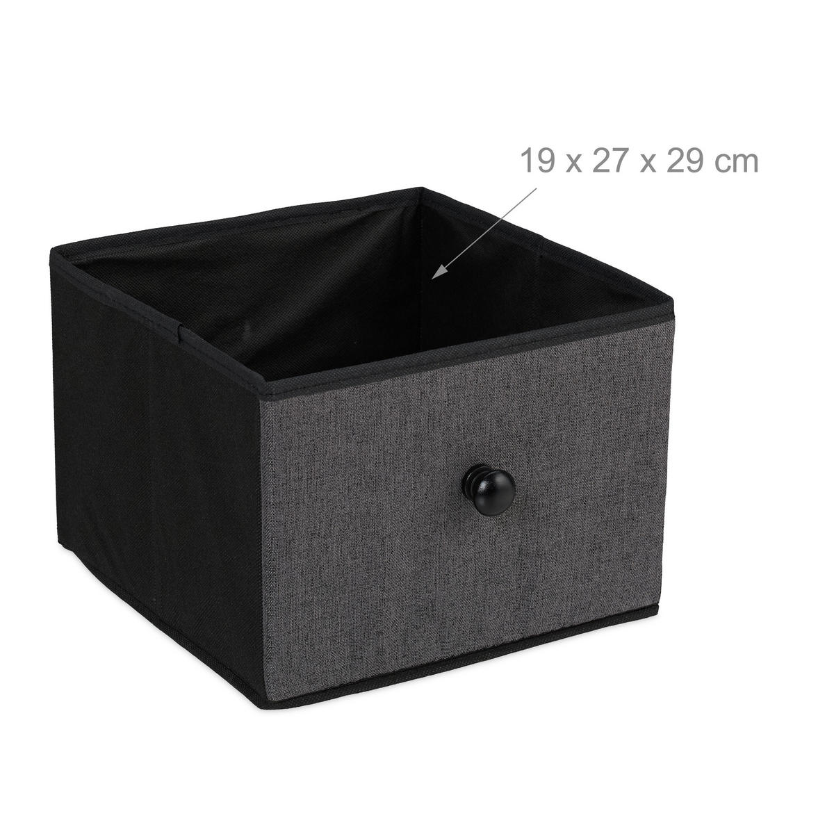 SIDEBOARD - Anthrazit/Schwarz, Holz/Holzwerkstoff (87/51/32cm) - Relaxdays