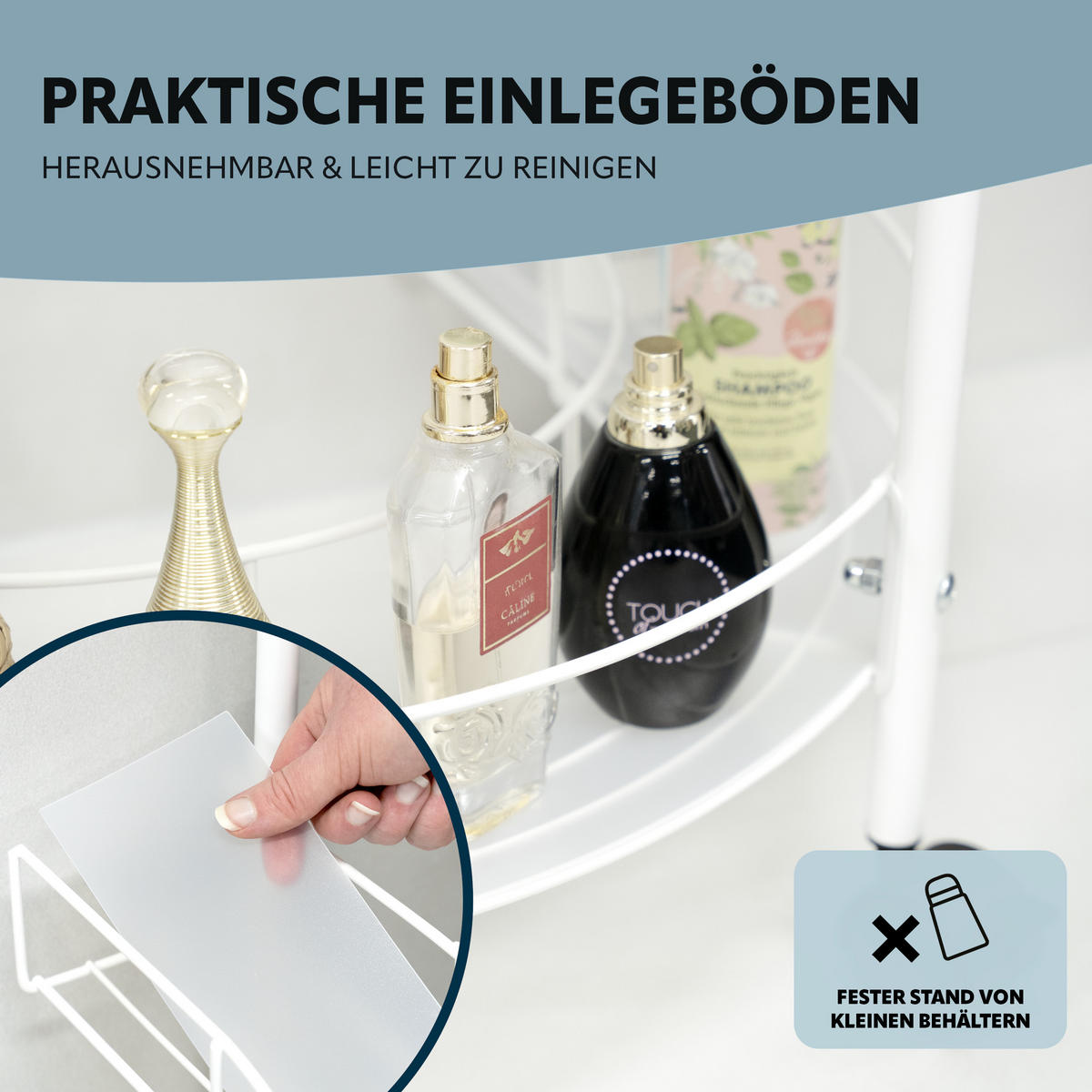 WASCHBECKENUNTERSCHRANK, aus Metall, Schwarz - Schwarz, Metall (57.5/64/44.5cm) - eluno