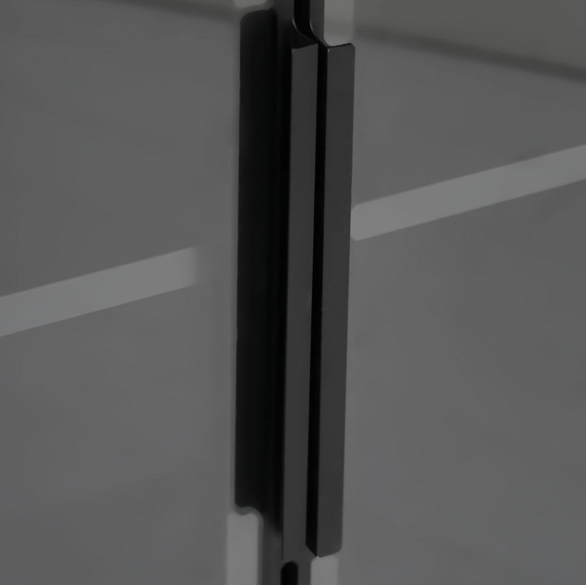 VITRINE 110/35/160 cm aus MDF mit LED-Beleuchtung und ausziehbaren Seitenregalen Schwarz - Schwarz, Holzwerkstoff (110/160/35cm) - Modenvie