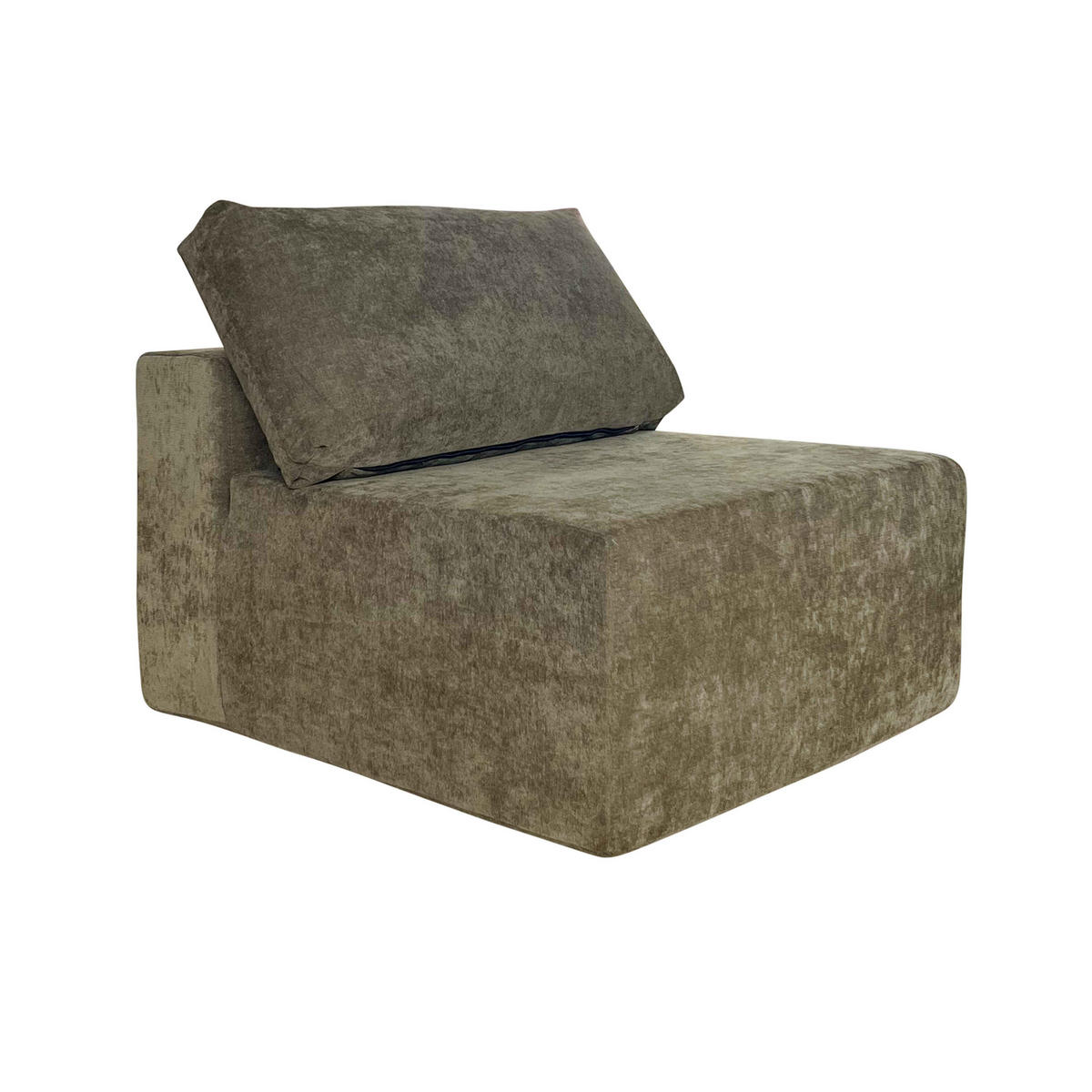 MODULSOFA mit 5 Sitzplätzen, Grün - Grün, Textil (275/275cm) - Oviala