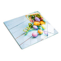 GLASPLATTE 60x52 cm Ostereier - Multicolor, Glas (60/0.4/52cm) - TULUP