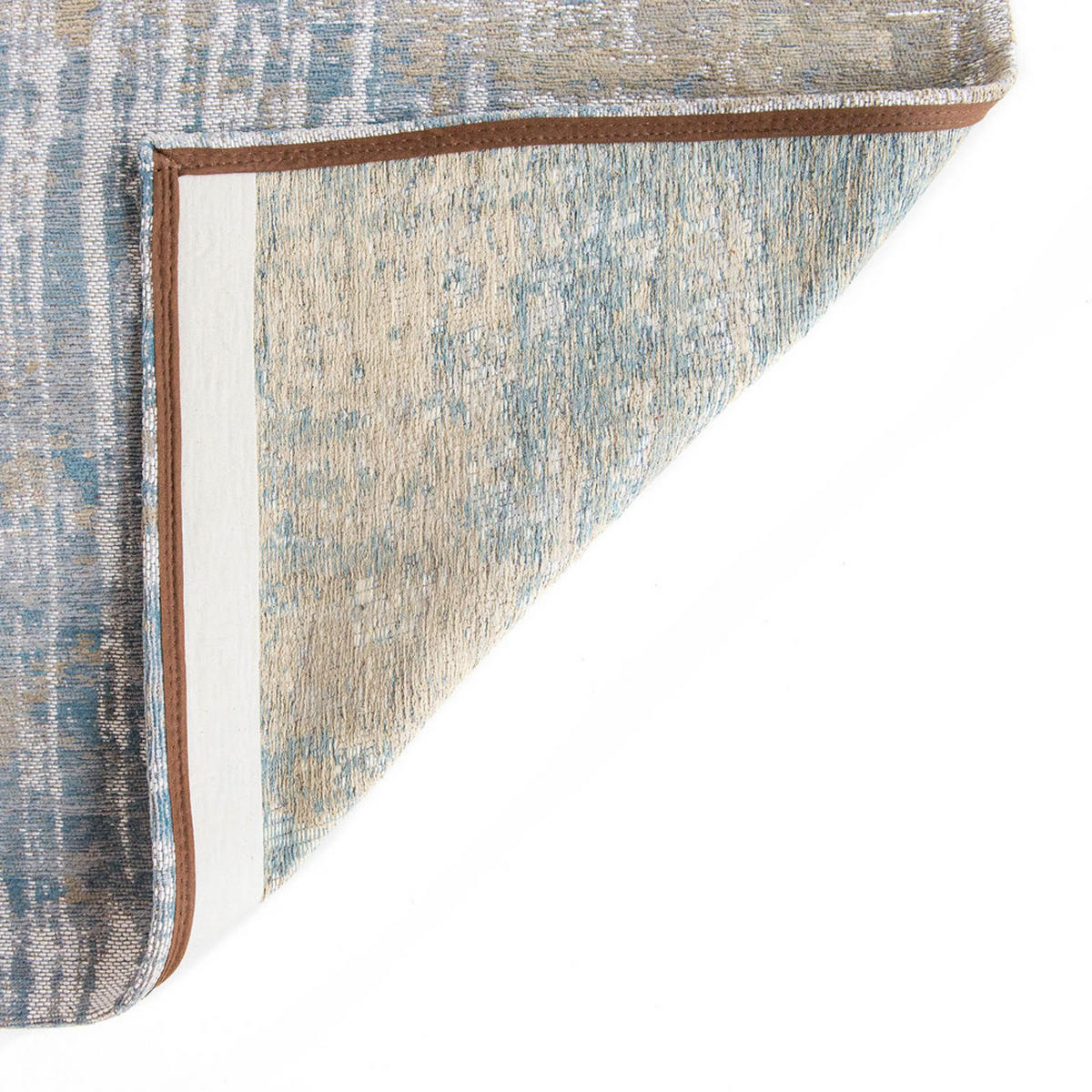 TEPPICH Long Island Blu Atlantic 240/340 cm - Blau, Textil (240/340cm) - Louis De Poortere