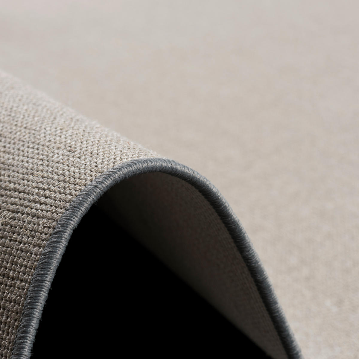 SISAL NATUR TEPPICH RUND - Grau, Textil (160/160cm) - Snapstyle