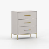 KOMMODE ROSA 3S 70/85/40,5 cm Kaschmir - Kaschmir, Holzwerkstoff/Metall (70/85/40.5cm) - imoebel24