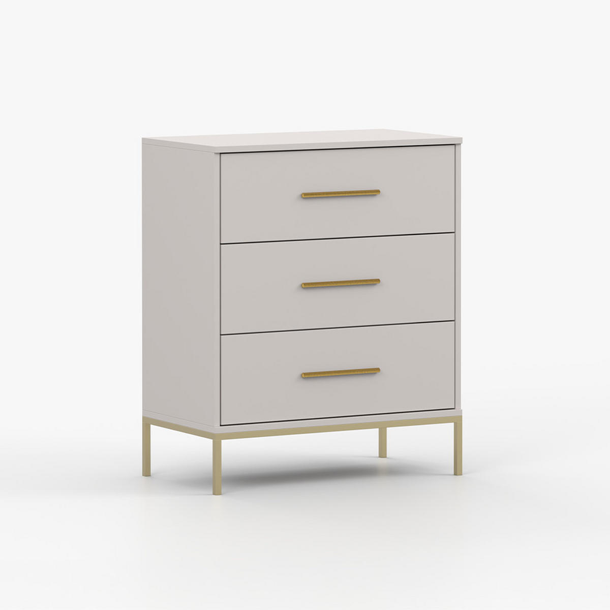 KOMMODE ROSA 3S 70/85/40,5 cm Kaschmir - Kaschmir, Holzwerkstoff/Metall (70/85/40.5cm) - imoebel24