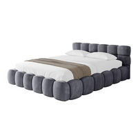 POLSTERBETT mit Bettkasten und Lattenrost, Boxbett ohne Matratze - LEYA-v1 200x200 Dunkelgrau - Dunkelgrau, Holzwerkstoff/Textil (200/200cm) - ALTDECOR