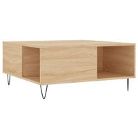 COUCHTISCH Sonoma-Eiche 80x80x36,5 cm Holzwerkstoff - Braun, Holzwerkstoff (80/80/36.5cm) - furnicato