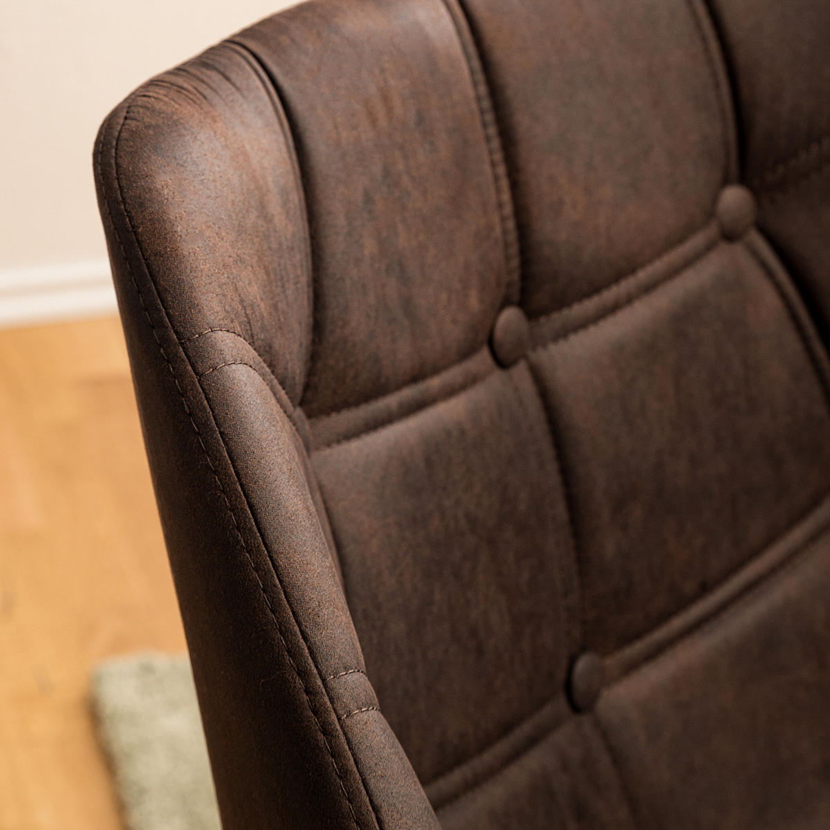 ARMLEHNENSTUHL - Metall - Braun, Textil (60/81/64cm) - home24