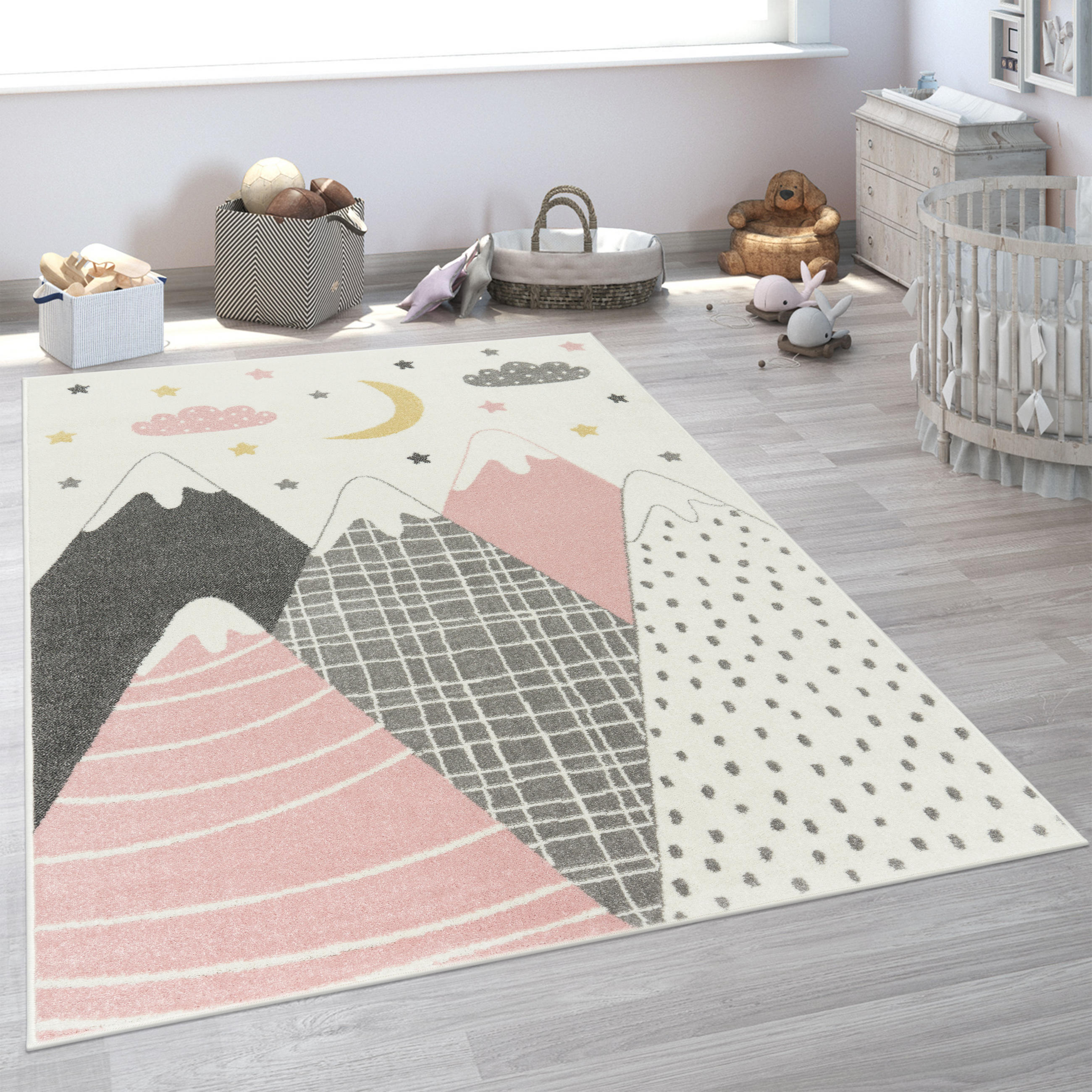KINDERTEPPICH 200/200 cm Nino 886 - Pink, Textil (200/200cm) - Paco Home