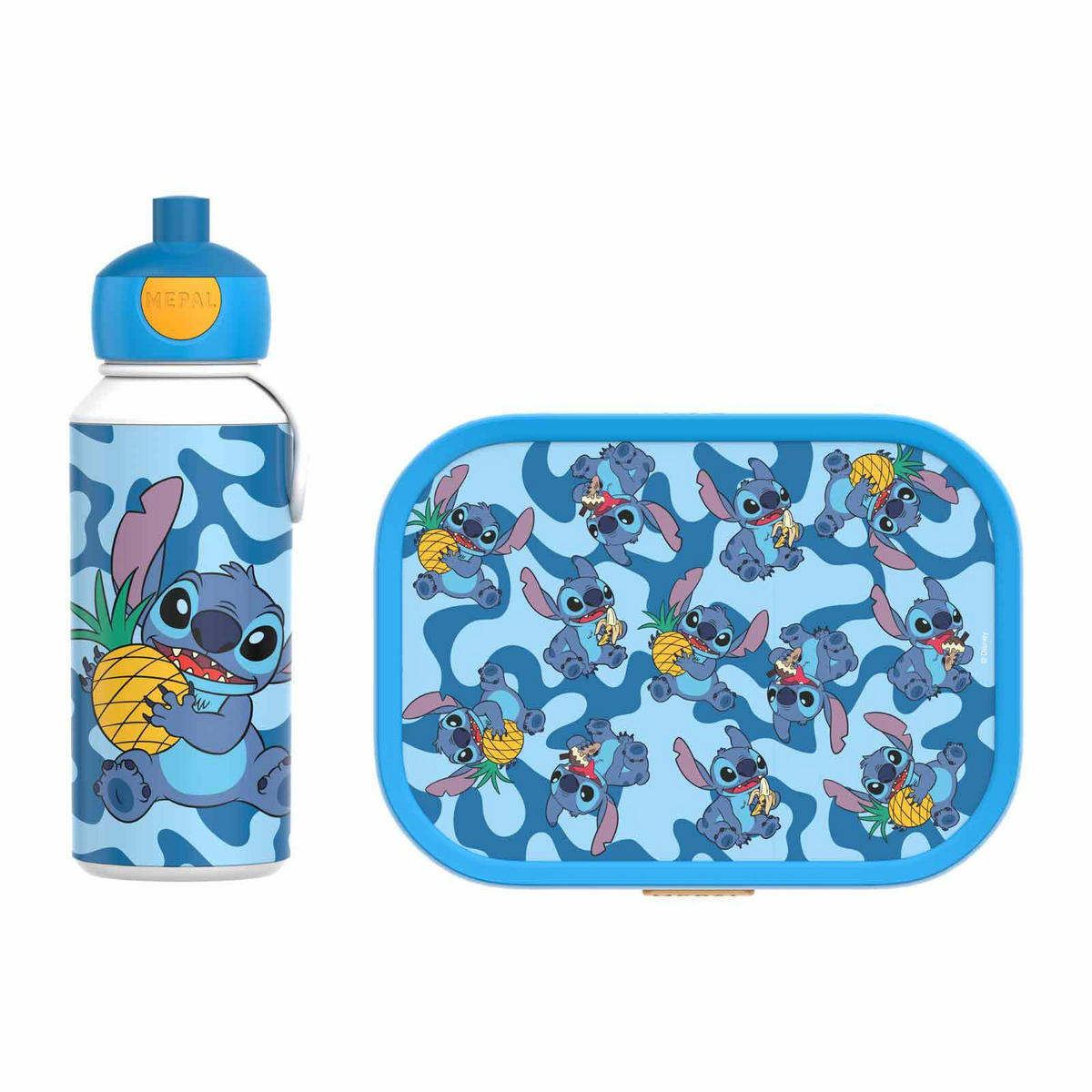 LUNCHSET STITCH Campus blau-gelb 2er Set - Blau/Gelb, Kunststoff (1/1/1cm) - Mepal