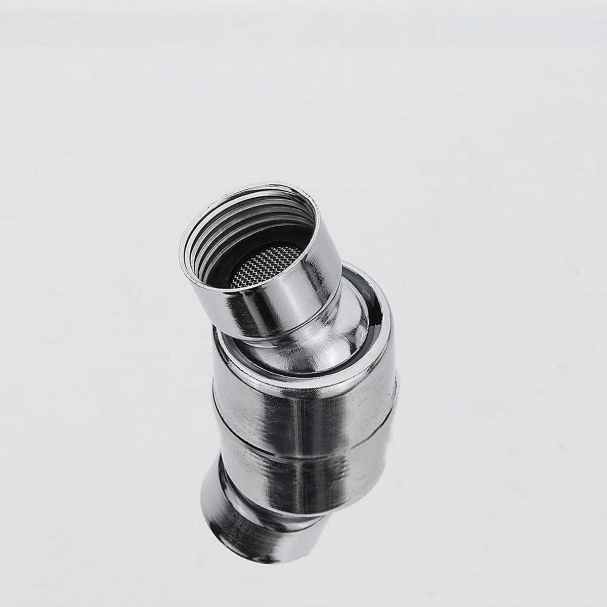 DUSCHKOPF Set mit Schlauch 8 Zoll eckig Edelstahl - Silberfarben, Metall (21/1.8/21cm)