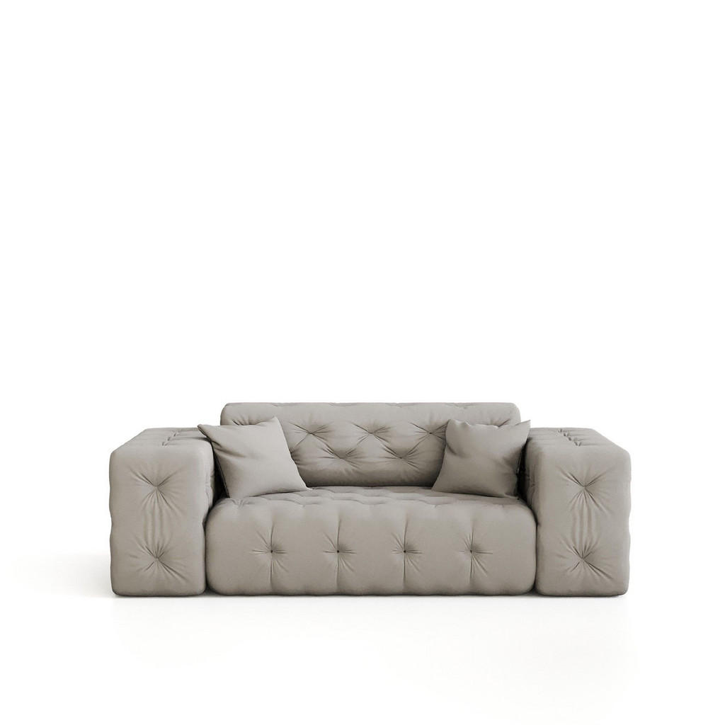 Thumbnail - Fun Möbel Sofa, Beige, Textil, 186x78x96 cm, Wohnzimmer, Sofas & Couches, Sofas, 2-Sitzer Sofas