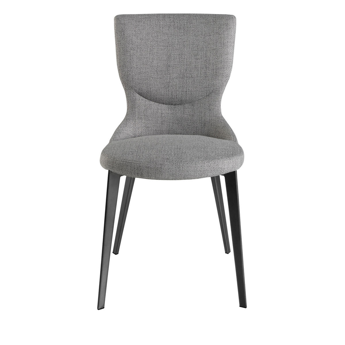 STUHL Stuhl aus grauem Stoff 45/57/84 cm - Anthrazit/Grau, Textil (45/84/57cm) - ANGEL CERDA