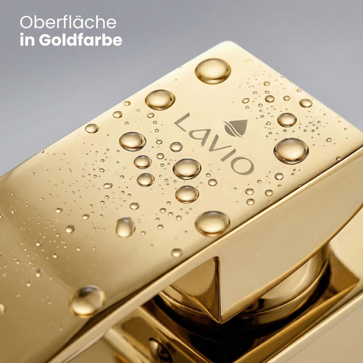 WASCHTISCHARMATUR Evio - Gold - Goldfarben, Keramik/Metall (5/30/10.5cm) - Akord