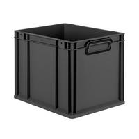 EUROBOX NextGen Color 32x30x40 cm 30 Liter Griffe schwarz zu, Schwarz - Anthrazit/Schwarz, Kunststoff (30/32/40cm) - PROREGAL