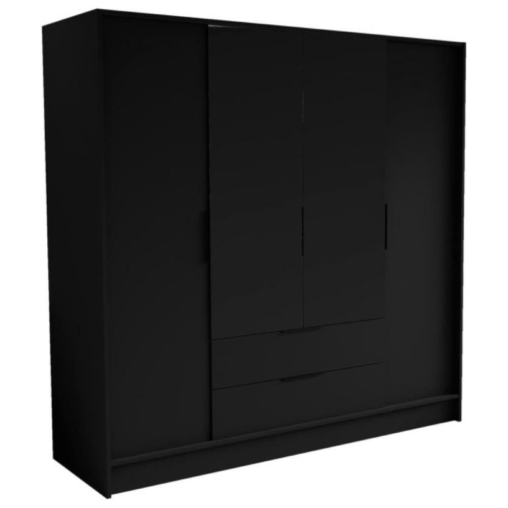 Sepro Meble Schrank Schwarz 200x200x51 cm