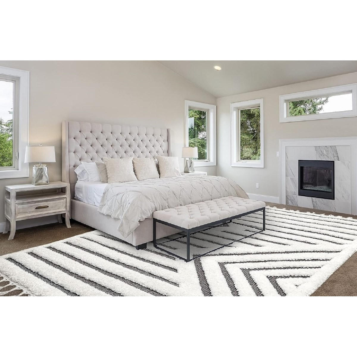 TEPPICH Moderner für Wohn- und Schlafzimmer RASH Grau 160 x 230 cm - Grau, Textil (160/230cm) - Novatrend