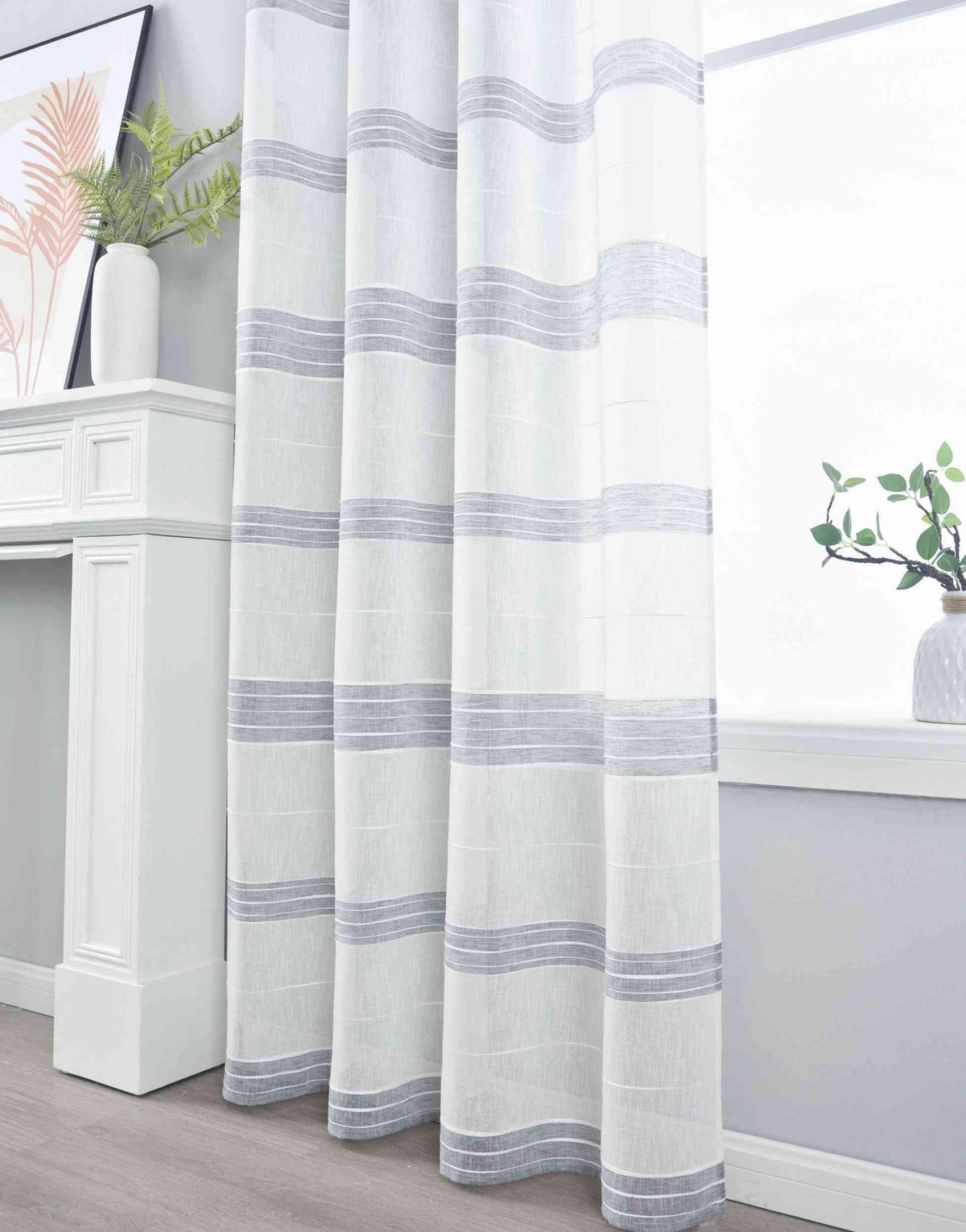 VORHANG »Frankfurt« HxB 245x140 cm Grau - Grau, Textil (140/245cm) - Gardinenbox