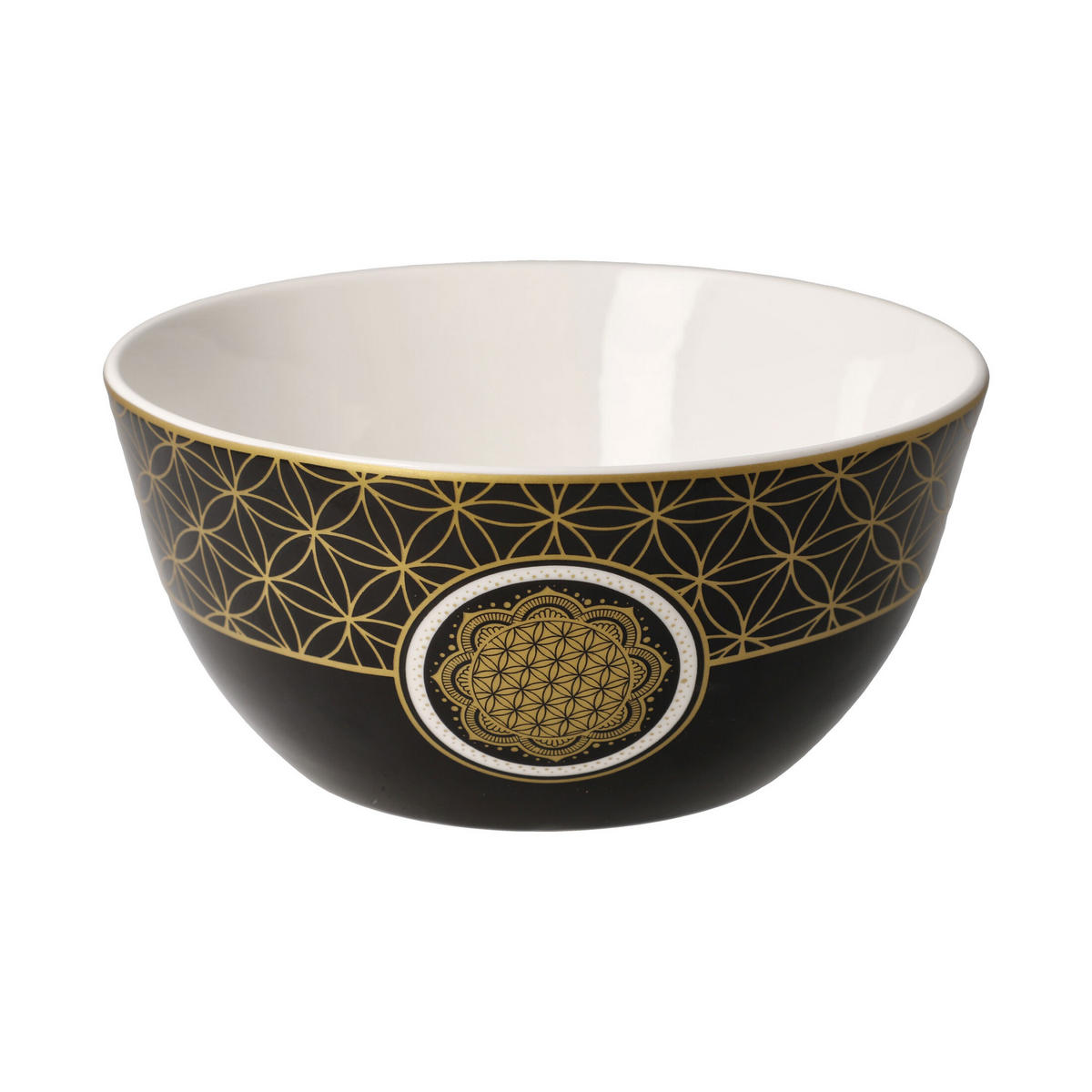 KÜNSTLERSCHALE Yin Yang schwarz, Fine Bone China, Bunt, 15 cm - Multicolor, Keramik (7cm) - Goebel