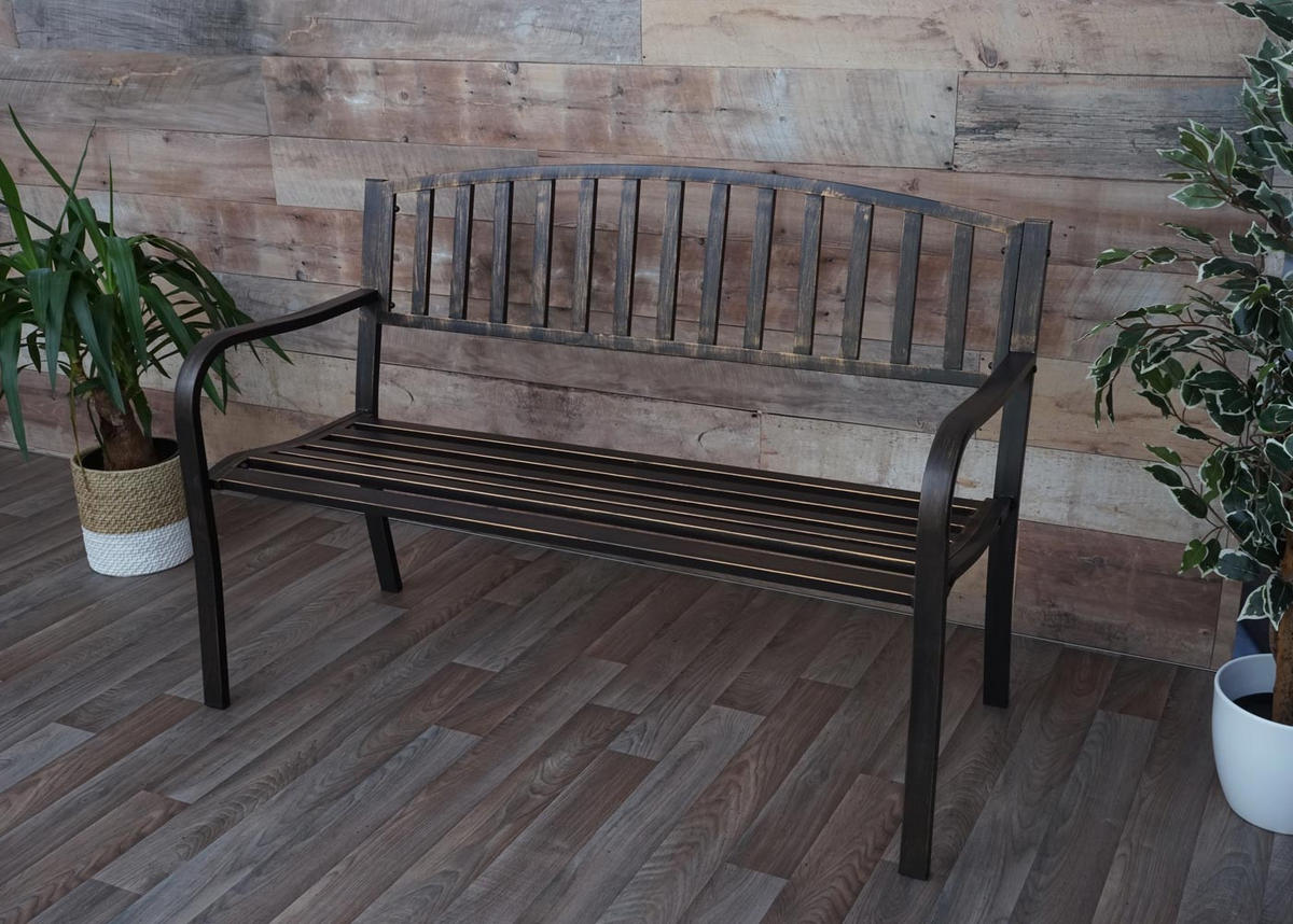 GARTENBANK Bronze - Bronzefarben, Metall (128/87/58cm) - MCW
