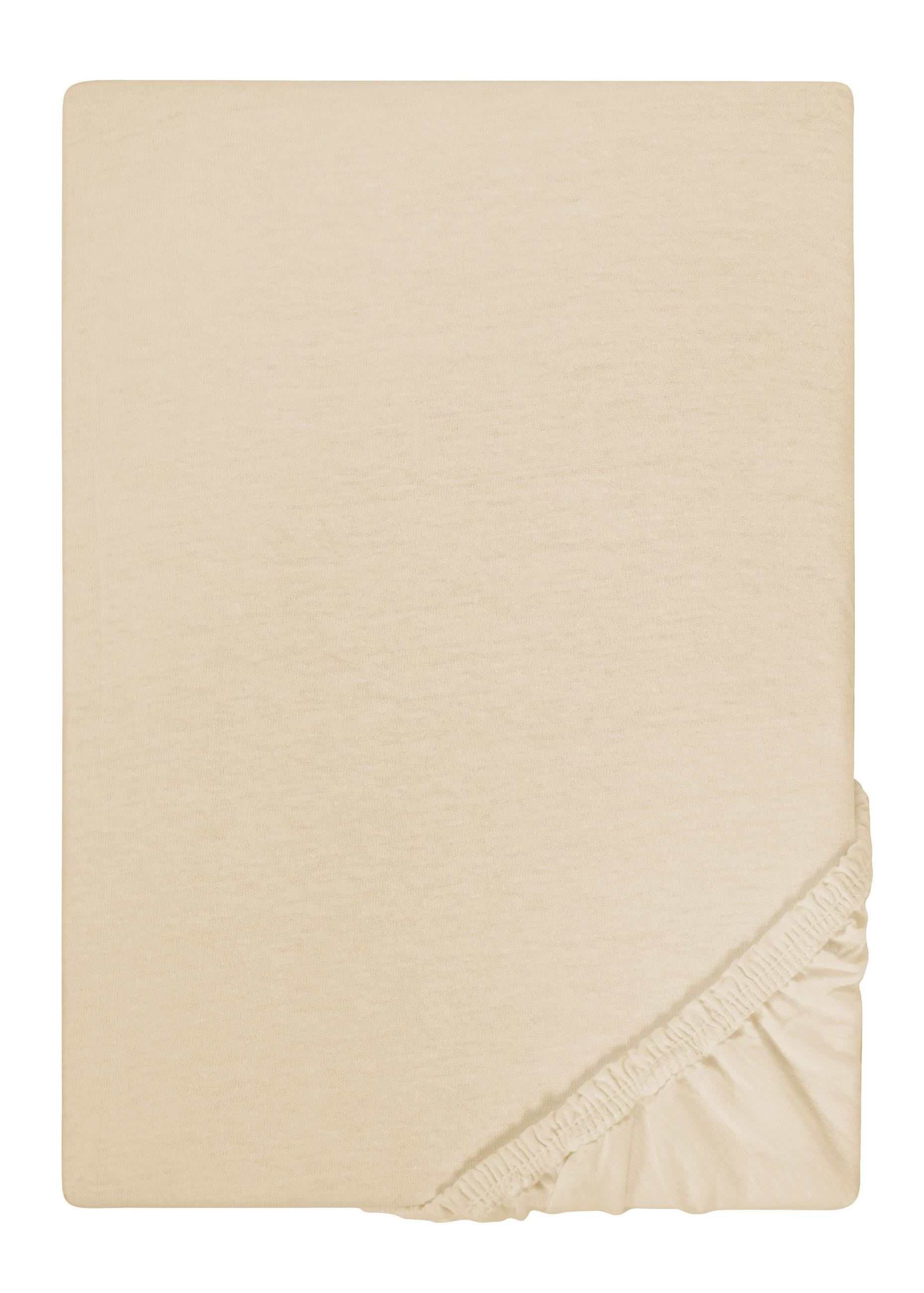 biberna Spannbetttuch Beige 160x200 cm